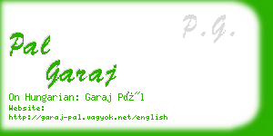 pal garaj business card